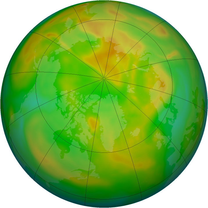 Arctic ozone map for 28 May 2005